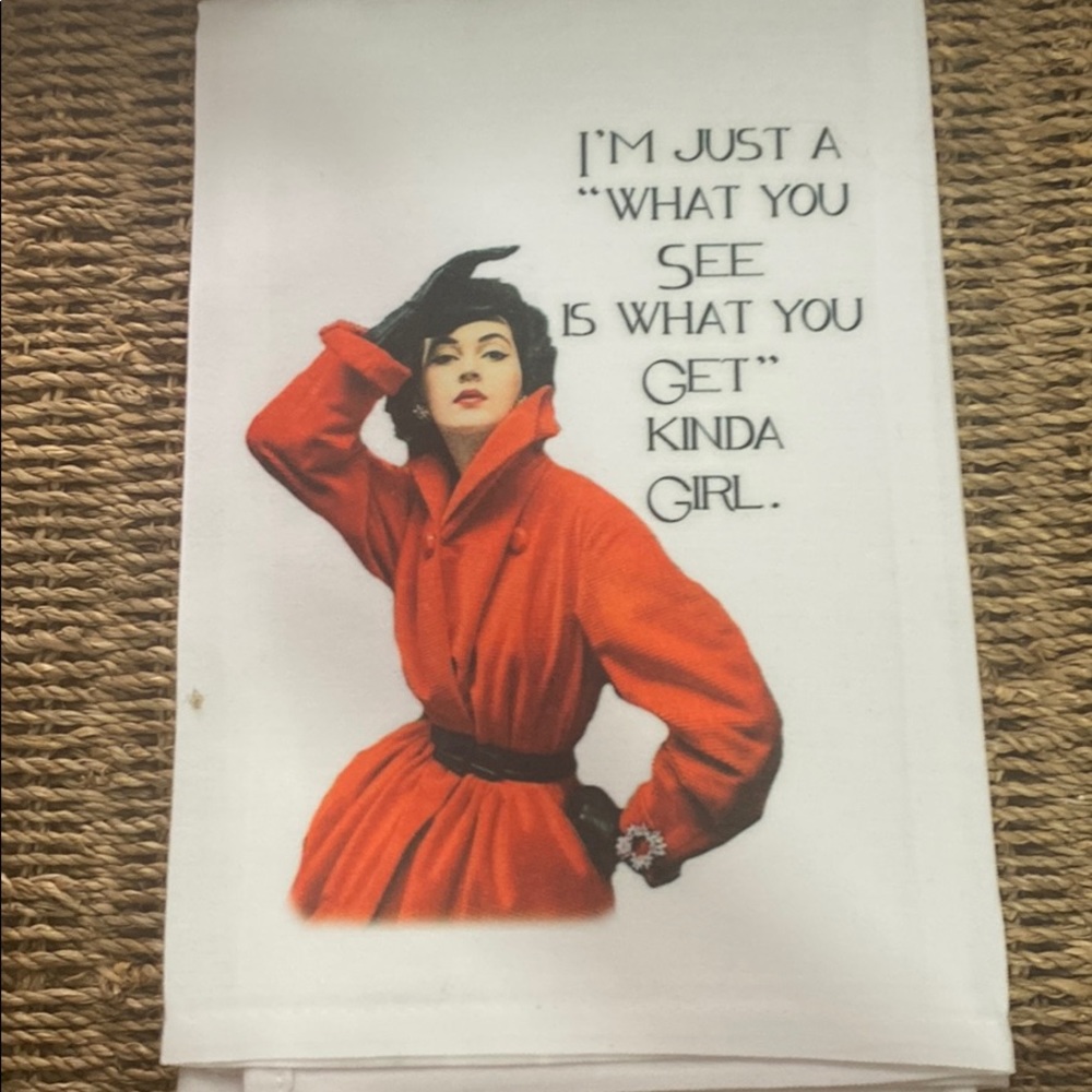 Gift Tea Towel “What you see”